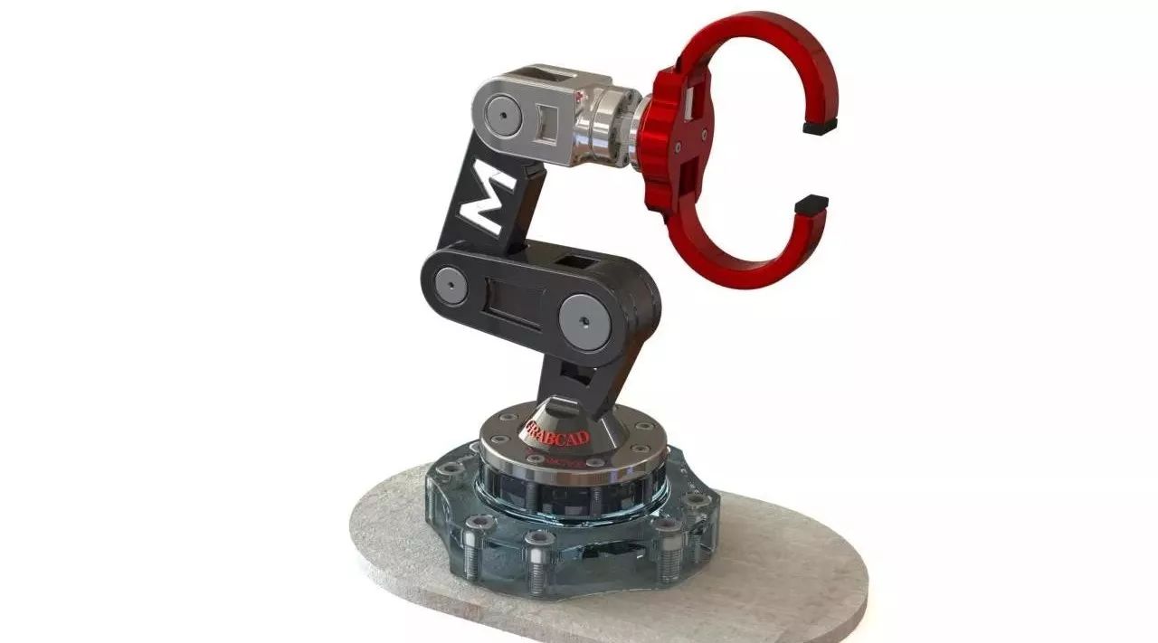 【机器人】Grabcad4m机械臂模型3D图纸 Solidworks设计