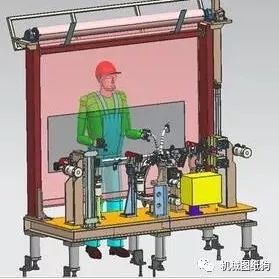 【工程机械】汽车焊接夹具仪表横梁总成设计模型3D模型 UG设计