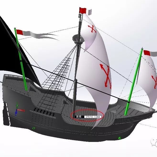 【海洋船舶】Santa Maria帆船设计图纸 AutoCAD2010 iges和dwg格式 