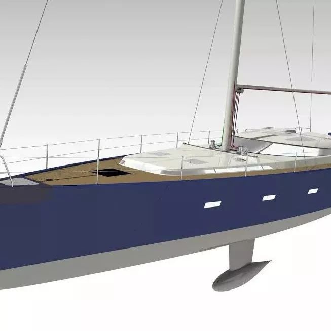 【海洋船舶】帆船游艇图纸 CATIA设计 船舶快艇3D建模