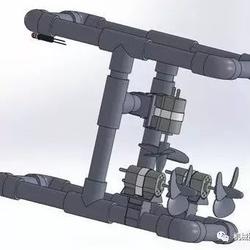 【海洋船舶】玩具船模发动机3D图纸 SolidWorks设计 附STP格式