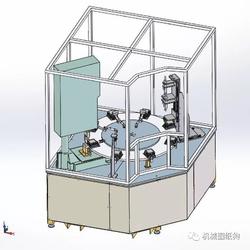 【非标数模】ELO触摸产品焊接测试机(转盘)3D模型 STP格式