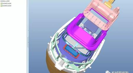 【海洋船舶】捕鲸船模型3D图纸 ProE设计 捕鱼渔船三维建模 附STP格式