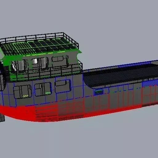 【海洋船舶】33m运砂船3D图纸 rhino设计 3dm格式 工作船舶三维建模