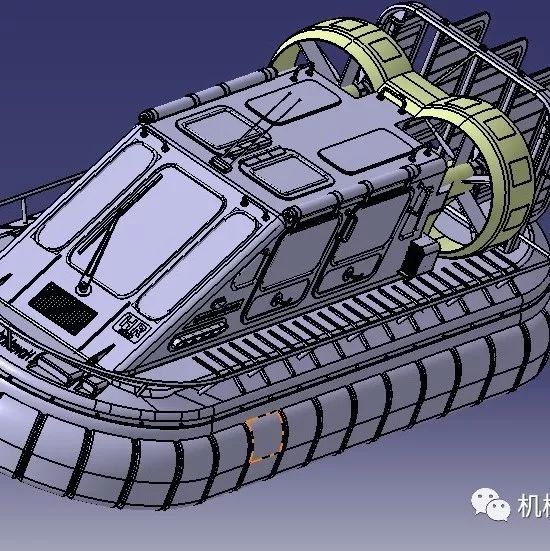 【海洋船舶】HR 3000气垫船3D图纸 STEP格式 船舶三维建模