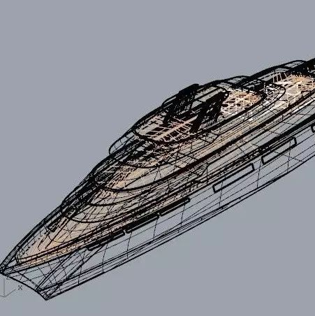 【海洋船舶】游艇外形轮廓3D设计 IGS格式 船舶三维建模 数模图纸