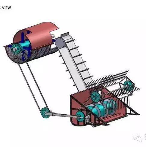 【农业机械】小型收割机设计图纸 SolidWorks建模 SLDPRT格式 农业机械图纸