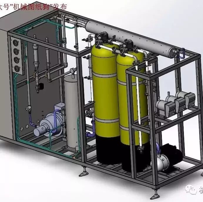 【非标数模】海水淡化机3D模型 Solidworks设计 附STEP