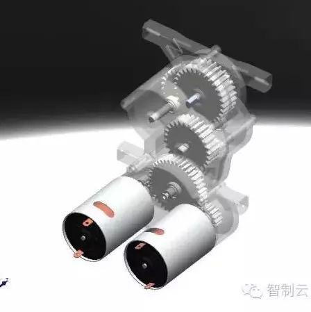 【差减变速器】双驱多级传动齿轮装置3D图纸 SOLIDWORKS设计