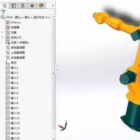 【机器人】库卡KUKA KR16机器人外形三维建模图纸 SLDPRT格式