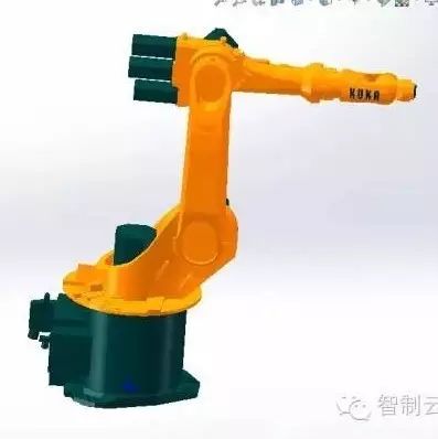 【机器人】库卡KUKA KR6机器人外形三维建模图纸 SLDPRT格式