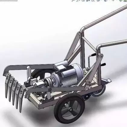 【农业机械】电动松土机3D图纸 SOLIDWORKS设计 附二维工程图