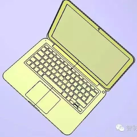 【生活艺术】Macbook苹果笔试本电脑三维建模图纸 CATIA V5设计 附STP IGS格式