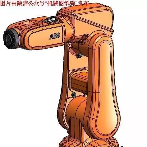 【机器人】ABB irb120 3kg机械人外形模型3D图纸 STEP格式