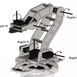 【机器人】伺服电机机械臂3D图纸 solidworks设计