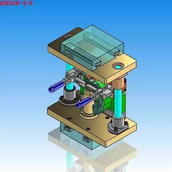 【工程机械】点焊夹具模型3D图纸 SOLIDWORKS设计