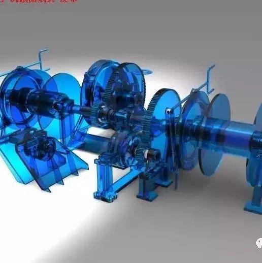 【工程机械】船用锚机3D模型 Solidworks设计