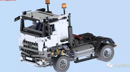 【工程机械】Technic 42043b挂车拼装玩具模型3D图纸 Inventor设计 
