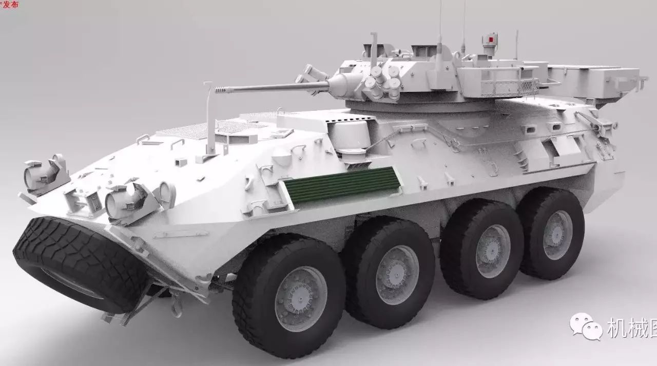 【武器模型】LAV-25美陆军轻型装甲车模型3D图纸 IGS格式