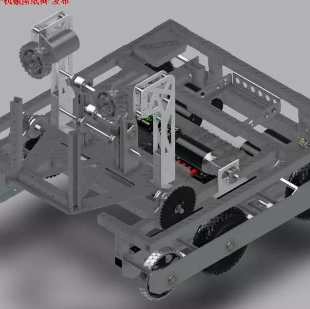 【机器人】FRC2016 1002号机器人车模型3D图纸 STP格式