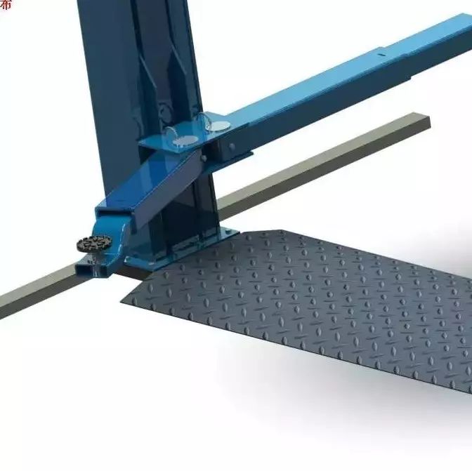 【工程机械】汽车维修升降托架3D数模图纸 STEP x_t格式