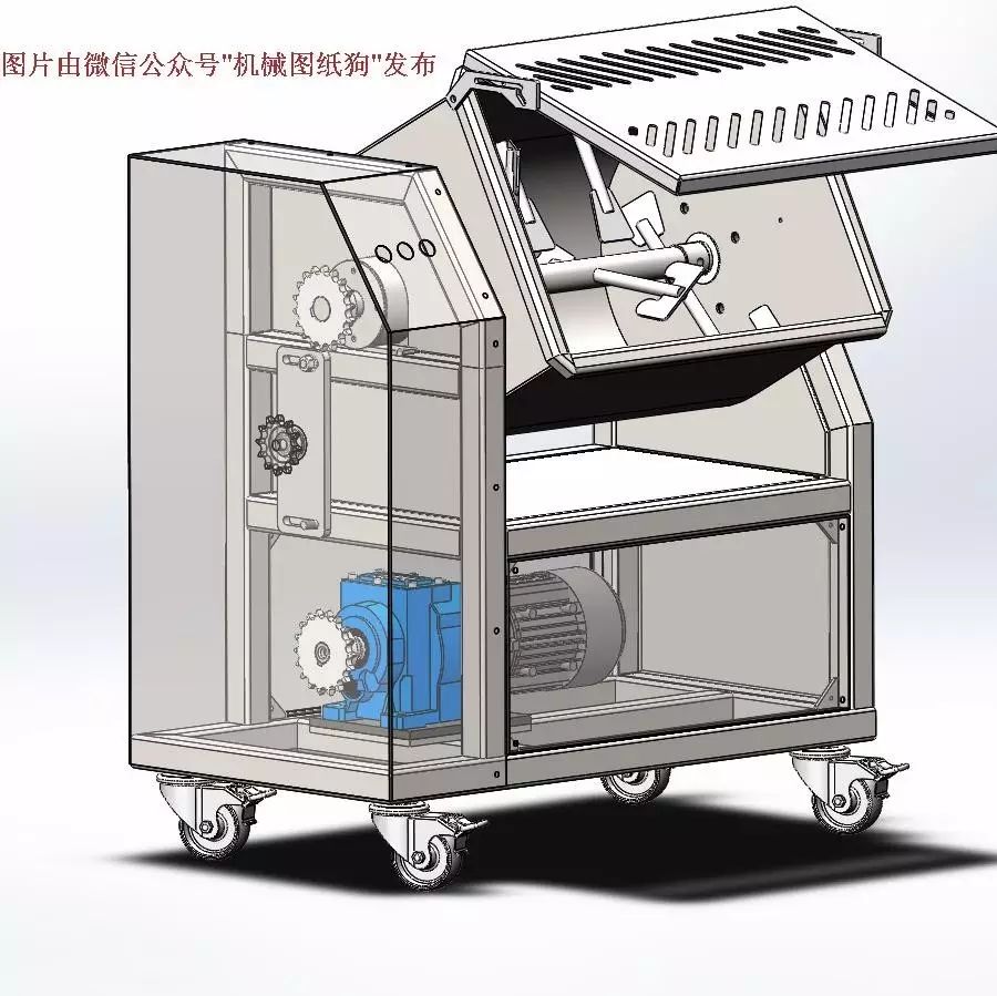 【非标数模】搅拌机（绞肉）3D模型 STEP格式