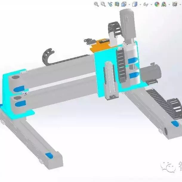 【机器人】三轴龙门机器人3D图纸 Solidworks设计 附STP格式