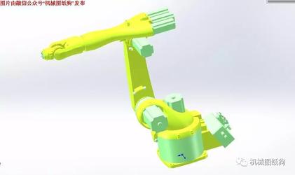 【机器人】简易库卡KR5arc外形机械臂3D模型图纸 SOLIDWORKS设计