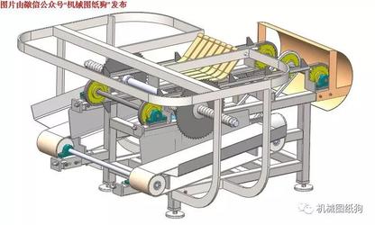 【工程机械】切割机（带传动、双切割盘）3D模型 step和iges格式