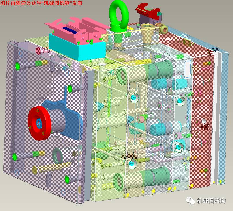 【工程机械】模具3D系列之带热浇道3D模型 stp格式文件