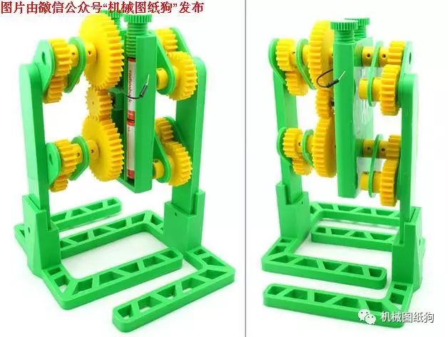 【3D打印】玩具齿轮传动行走机器人模型3D打印图纸 STL格式