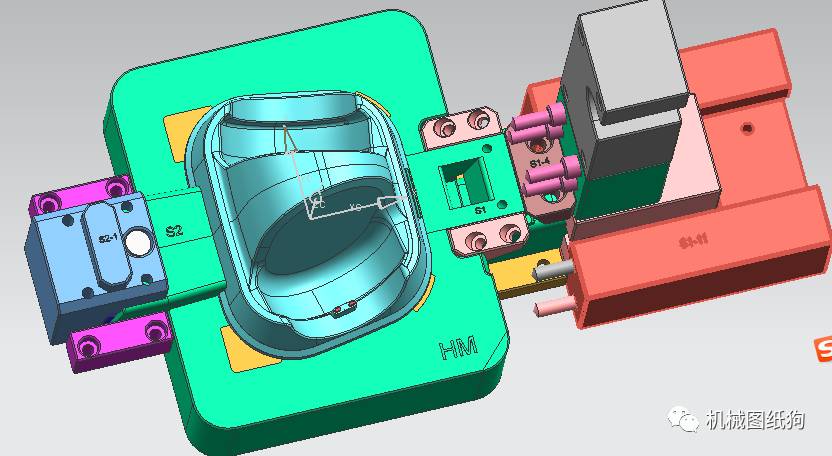 【工程机械】耳机模具3D模型 x_t格式 UG(NX)设计