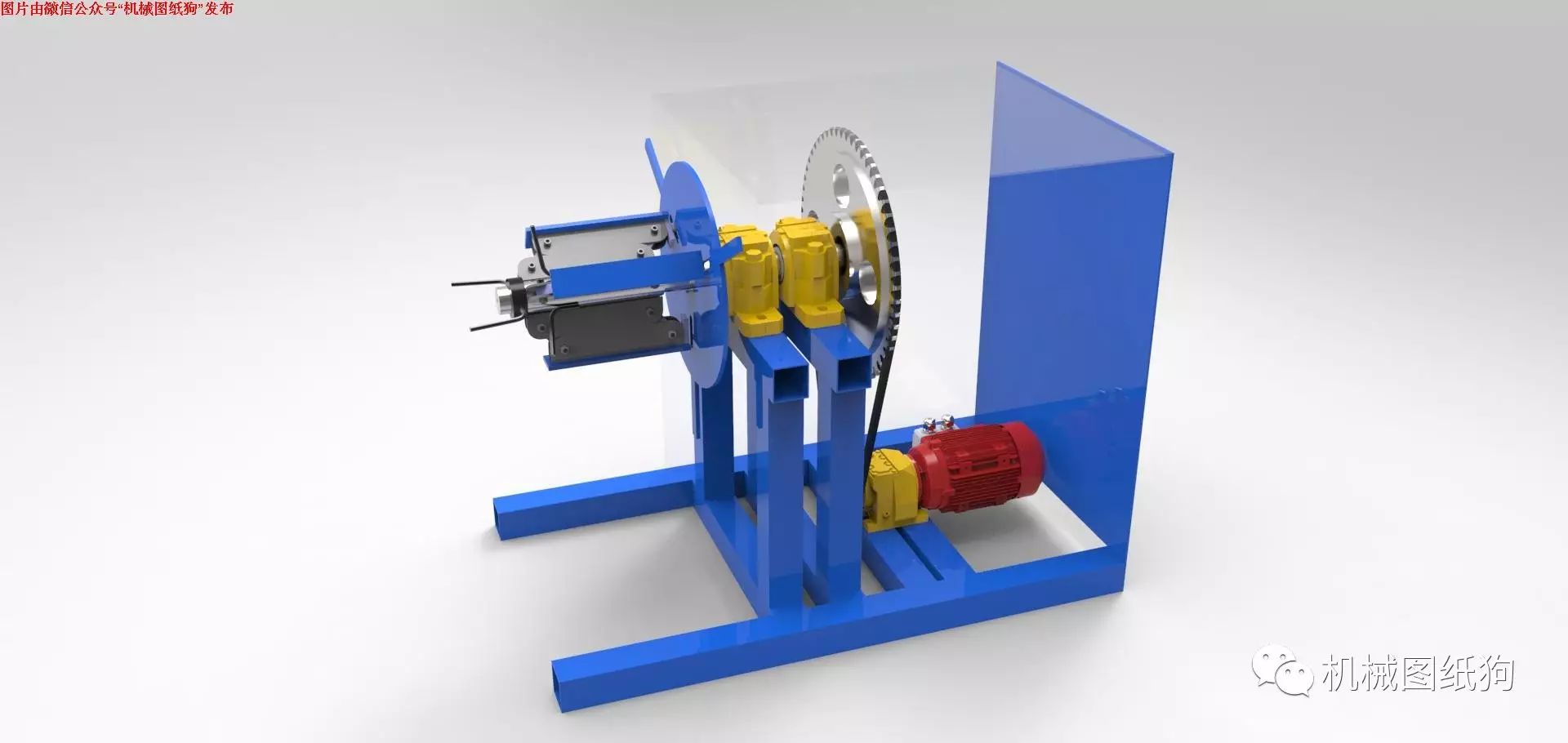 【非标数模】线圈金属开卷机三维建模图纸 Solidworks设计 附STEP格式