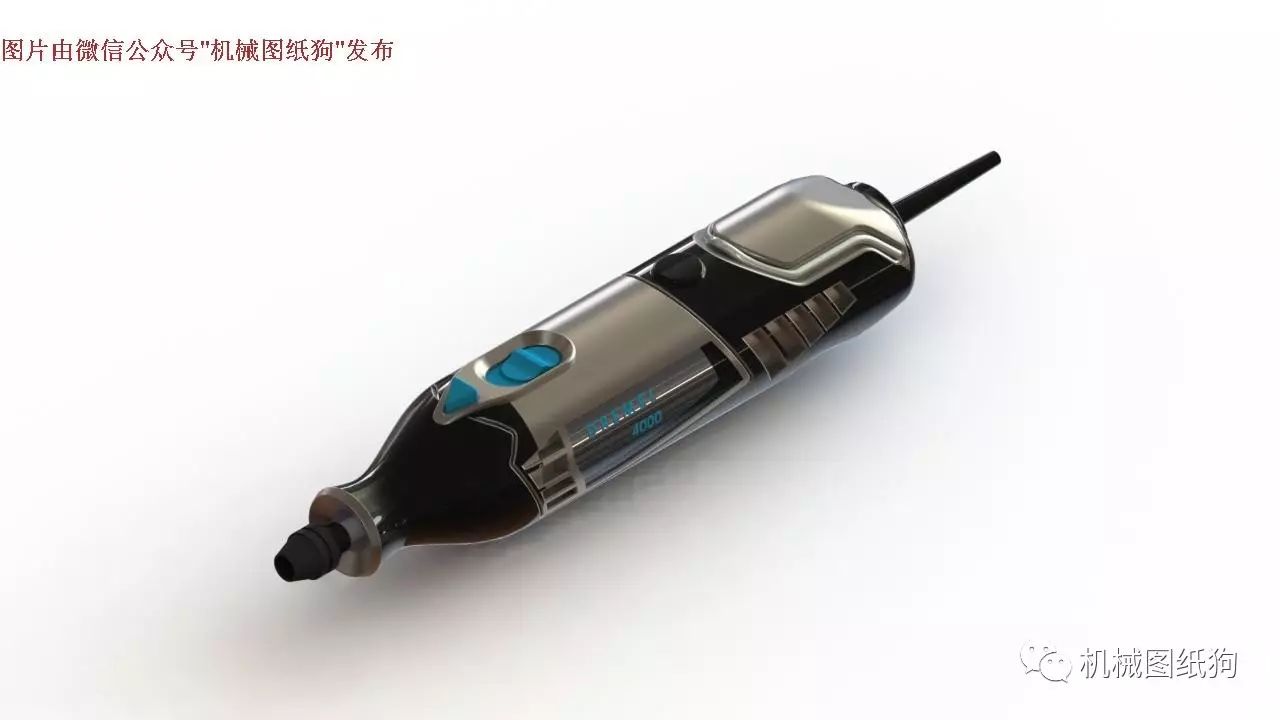 【工程机械】Dremel 4000精雕电磨机模型外形3D图纸 Solidworks设计