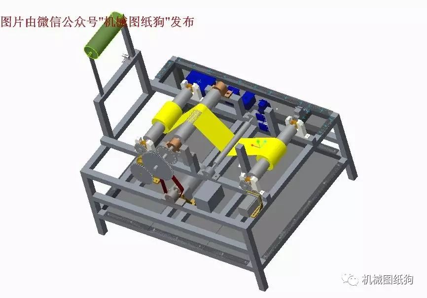 【非标数模*众】胶带覆膜机设计3D模型 Creo建模