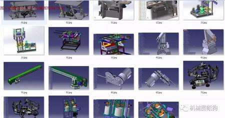 【非标数模】9套多重传动装置设备模型3D图纸 STEP或x_t格式