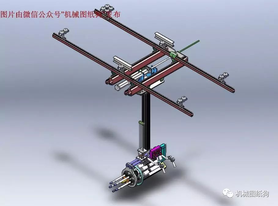 【非标数模*众】五栓拧紧机(快速拧紧螺栓)3D模型 Solidworks设计