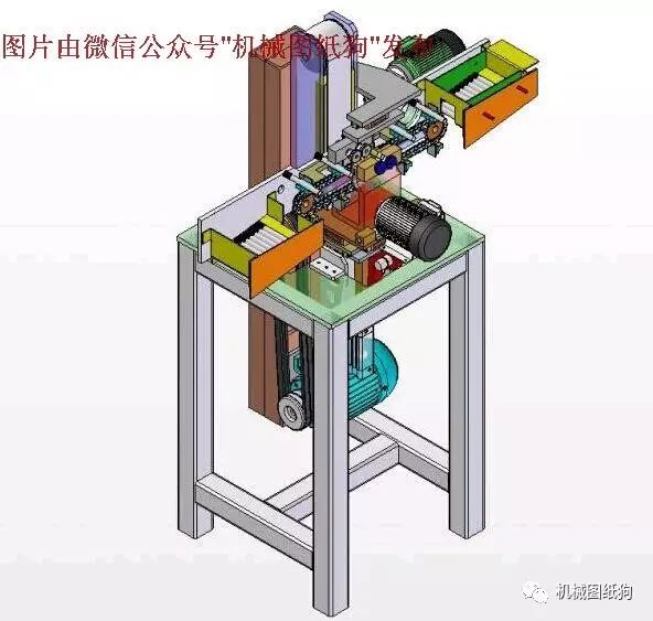 【非标数模】砂光机3D模型 Solidworks设计 附STP格式