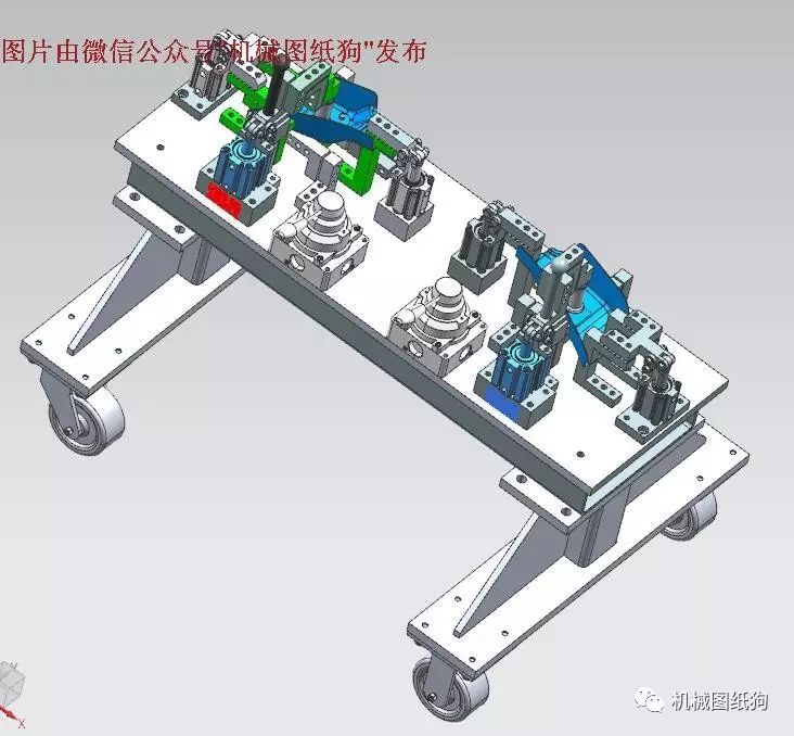 【工程机械】汽车钣金壳焊接夹具3D模型 UG(NX)设计