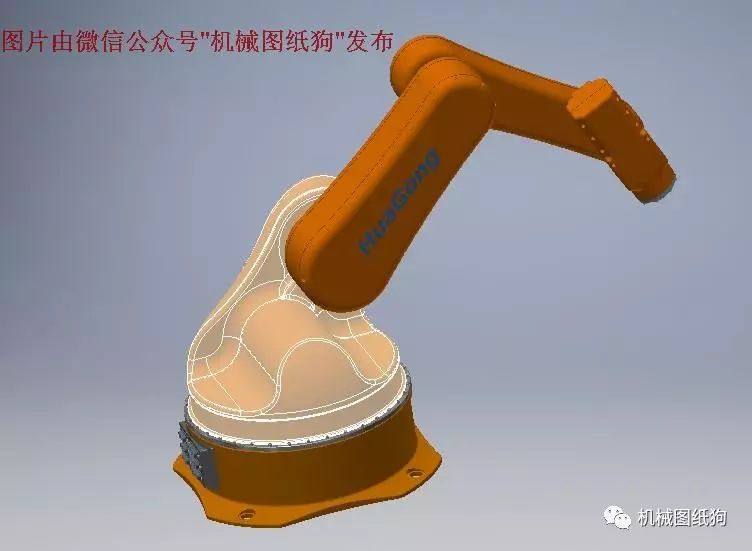 【机器人】简易五轴机械手机器人3D模型 INVENTOR设计