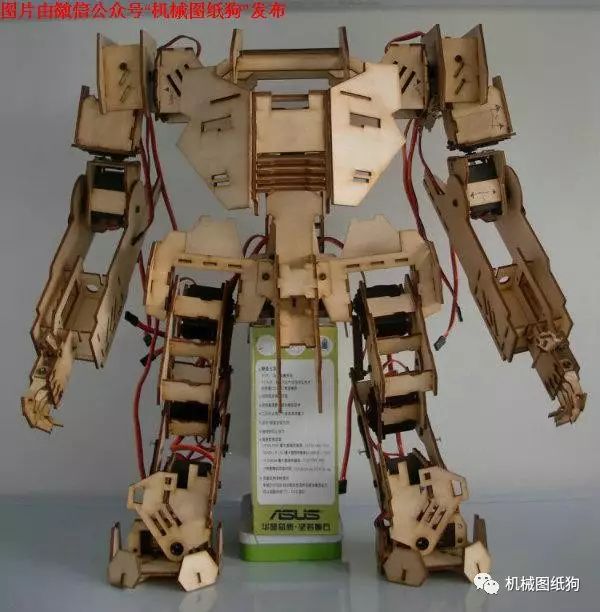 【机器人】MECHBOT2.1.0机器人拼装模型激光雕刻图纸 dxf slddrw格式