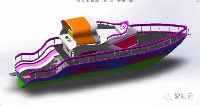 【海洋船舶】Yacht游艇三维建模图纸 X_T格式 船舶数模3D设计