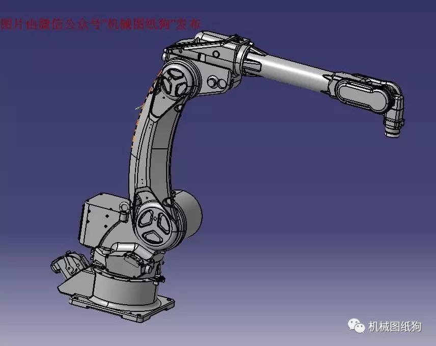 【机器人】松下TA-1800焊接六轴工业机器人模型3D图纸 Catia设计