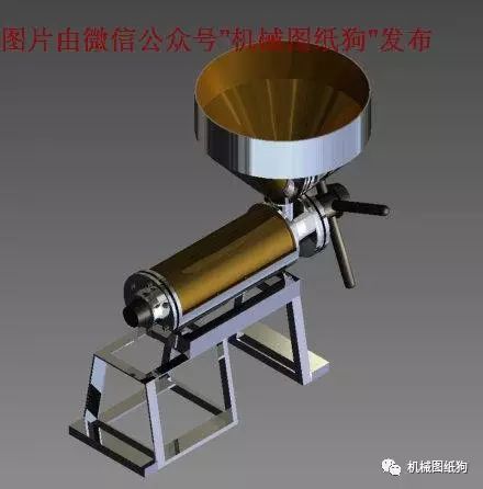 【工程机械】简易压榨机模型3D图纸 Inventor设计