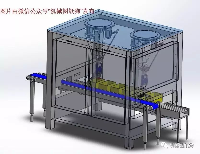 【非标数模】奶酪厂包装机器人设备3D数模图纸 SOLIDWORKS设计