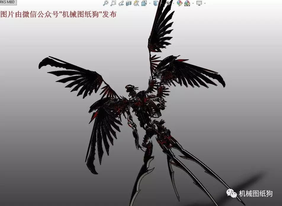 【机器人】Nephari刀片机器人模型3D图纸 SOLIDWORKS设计
