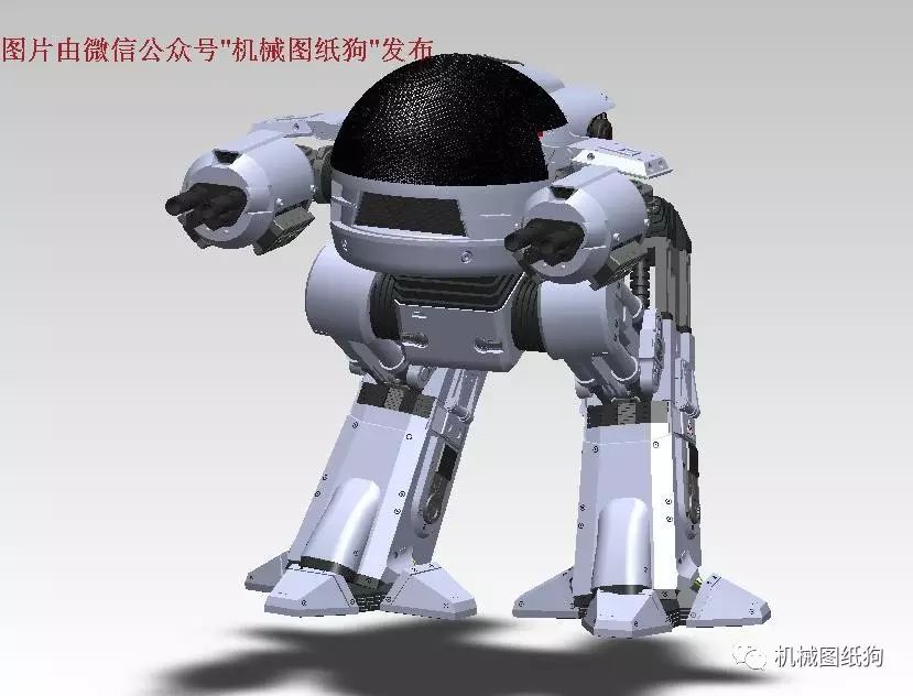 【机器人】Robot Chicken机器人模型3D图纸 SOLIDWORKS设计