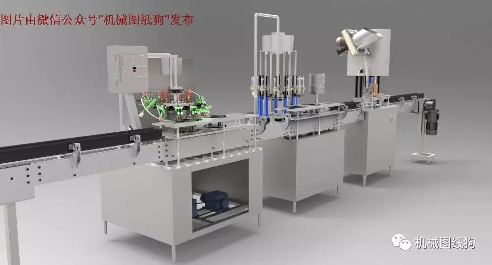 【非标数模*众】全自动化瓶装饮料生产线3D模型图纸 Solidworks设计