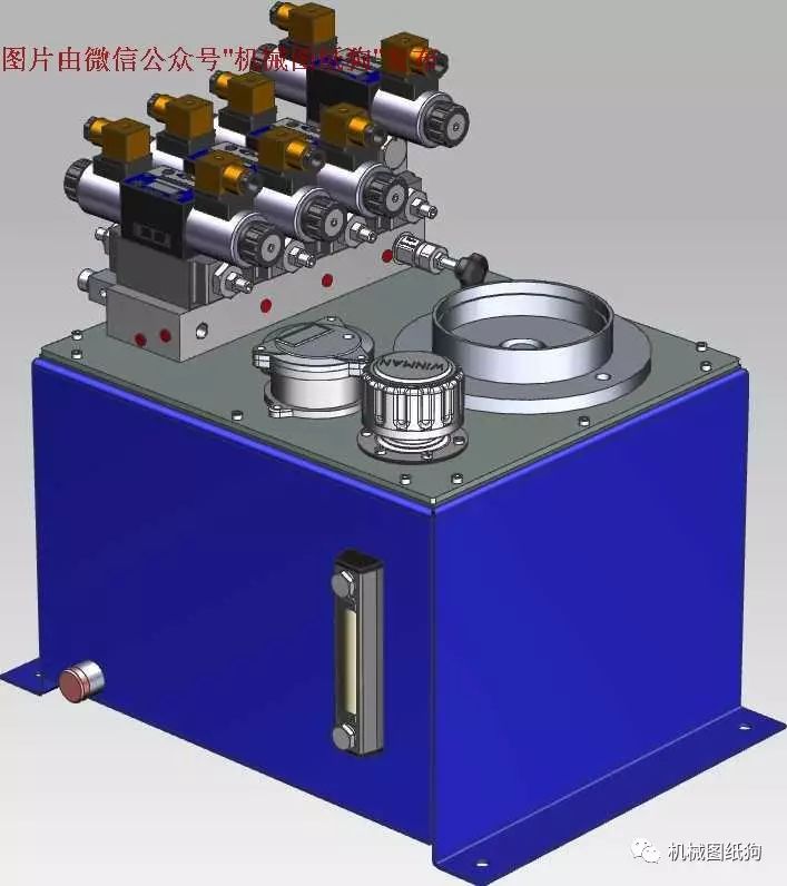 【非标数模】液压站3D模型图纸 UG(NX)设计