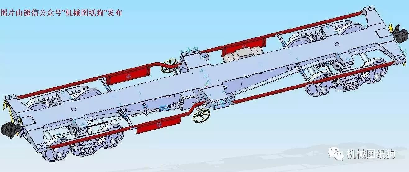 【其他车型】40英尺集装箱骨架运输车3D模型 Catia设计